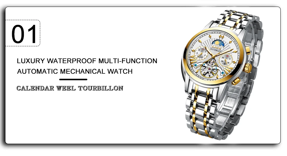 Новинка LIGE мужские s часы Топ люксовый бренд мода Tourbillon автоматические механические часы мужские водонепроницаемые часы со скелетом Montre Homme