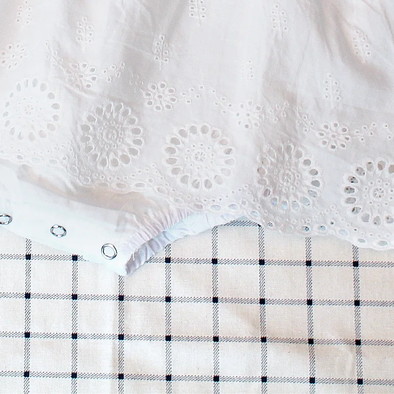 

Baby Girl Romper Summer Newborn Baby Girl Clothes White Cotton Embroidery Princess Baby Clothes Girl Baby Romper Jumpsuit 0-24M