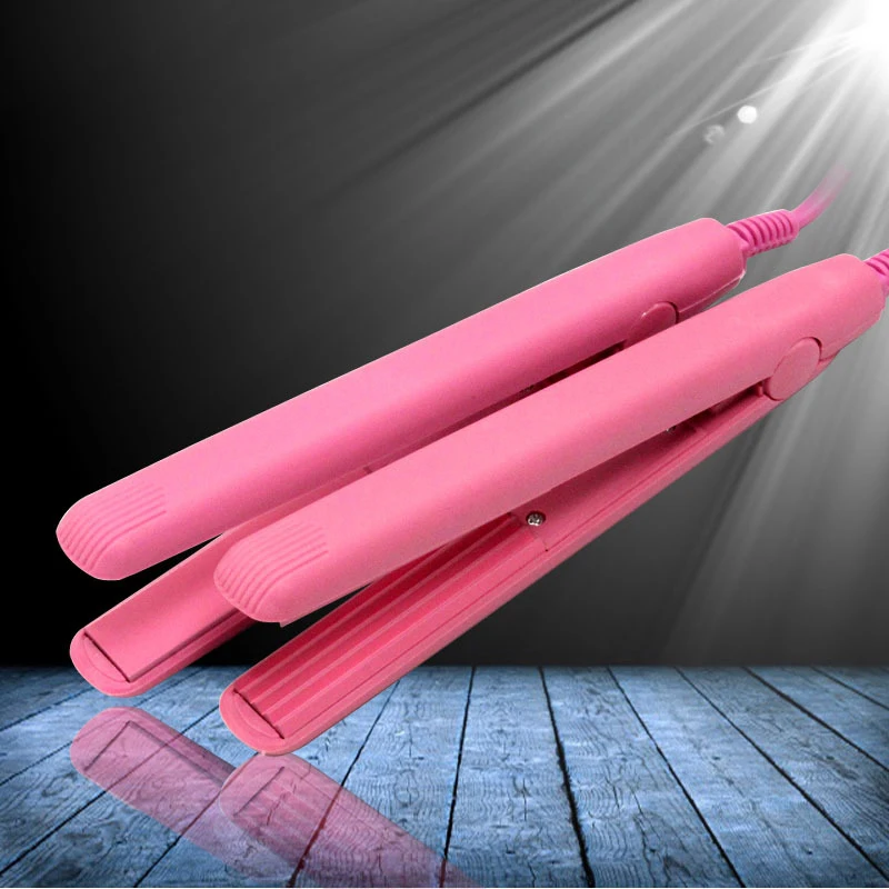 

Mini Hair Straightener Curler Quick Heat LED Display Ceramic Flat Plates Straightener MH88