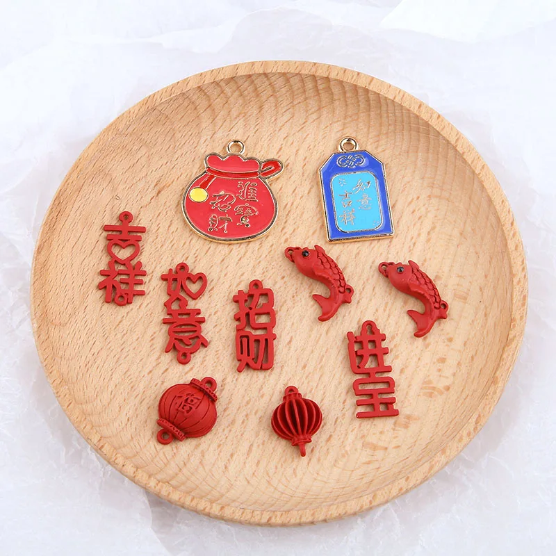 6 шт. Diy аксессуары для ювелирных изделий сплав Капельное масло китайский стиль