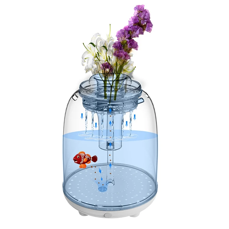 Small Fish Tank Promotes Healthy Environment for Plants and Desktop Betta Neon Etc | Дом и сад