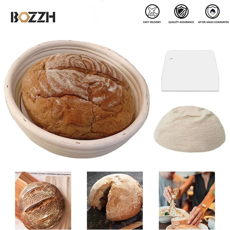 

Круглый Овальный натуральный ротанговый стеллаж BOZZH, Настенная Корзина для хлеба, плетеная ротанговая корзина для хлеба из ротанга