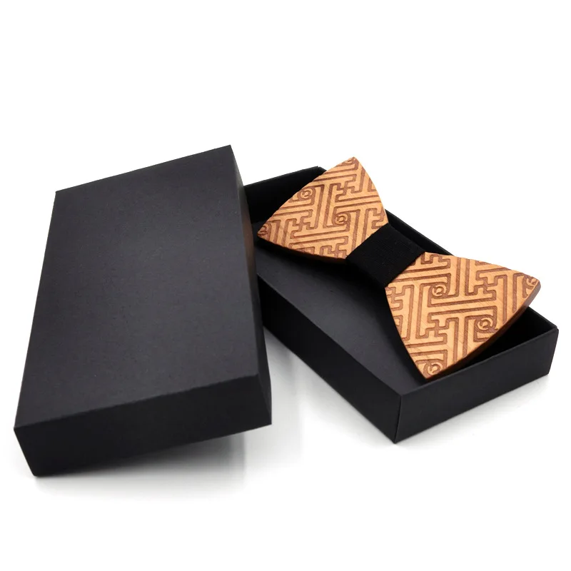 

Novelty Wooden Bow Tie Mens Wedding Party Fashion Men Accessories Butterfly Wood Bowtie 3D Handmade Wood Bow tie Gravata Corbata