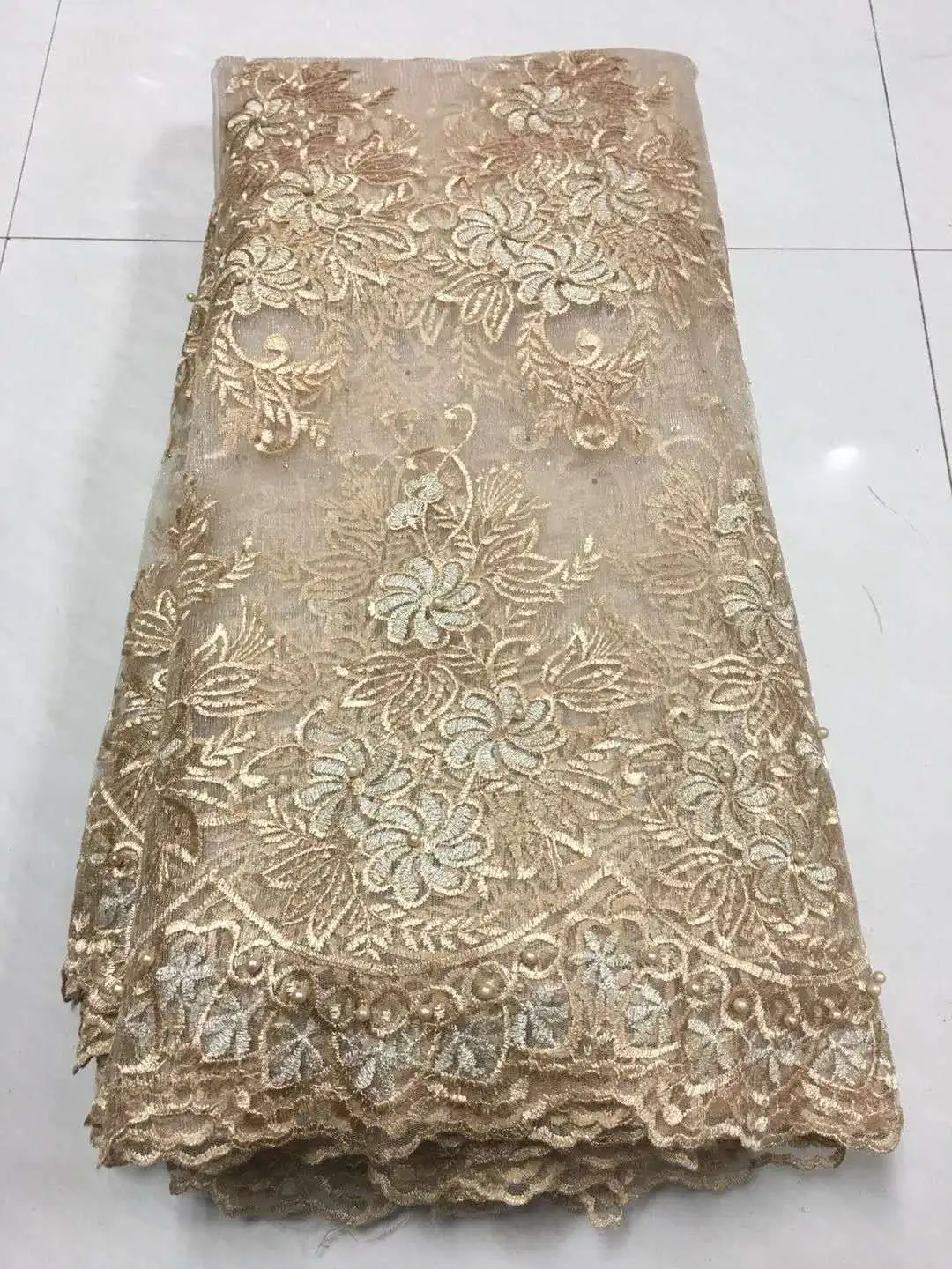 Кружевная ткань в африканском стиле кружевная зеленого цвета высокое качество