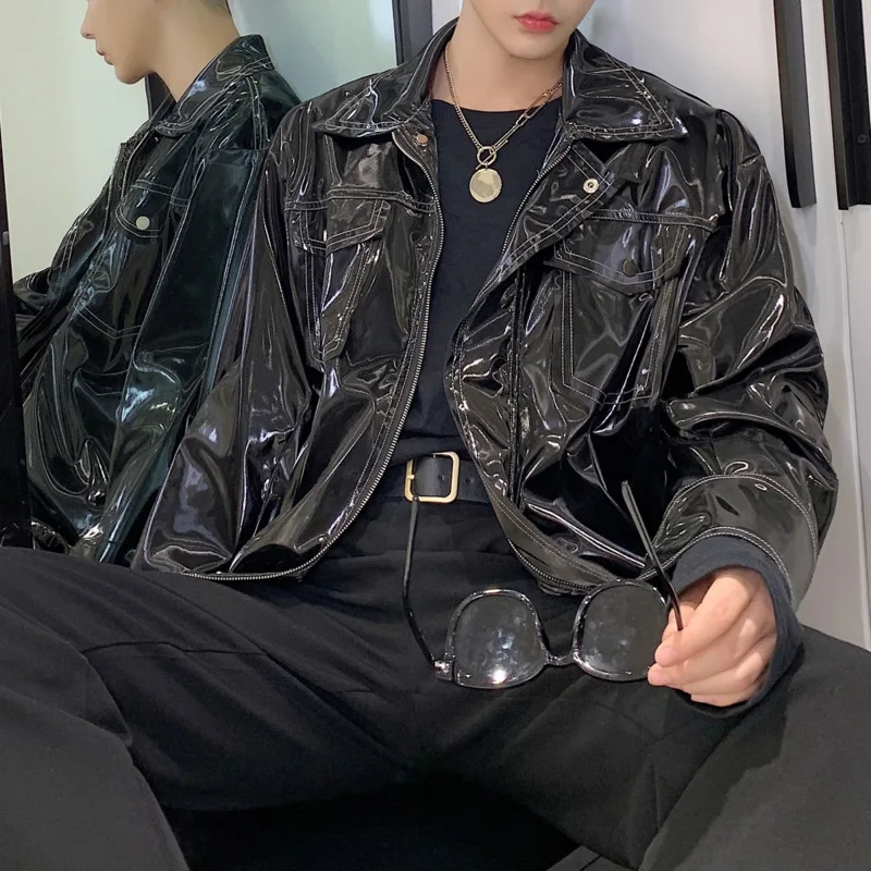 Уличная Готическая мотоциклетная куртка пальто карго верхняя одежда в стиле