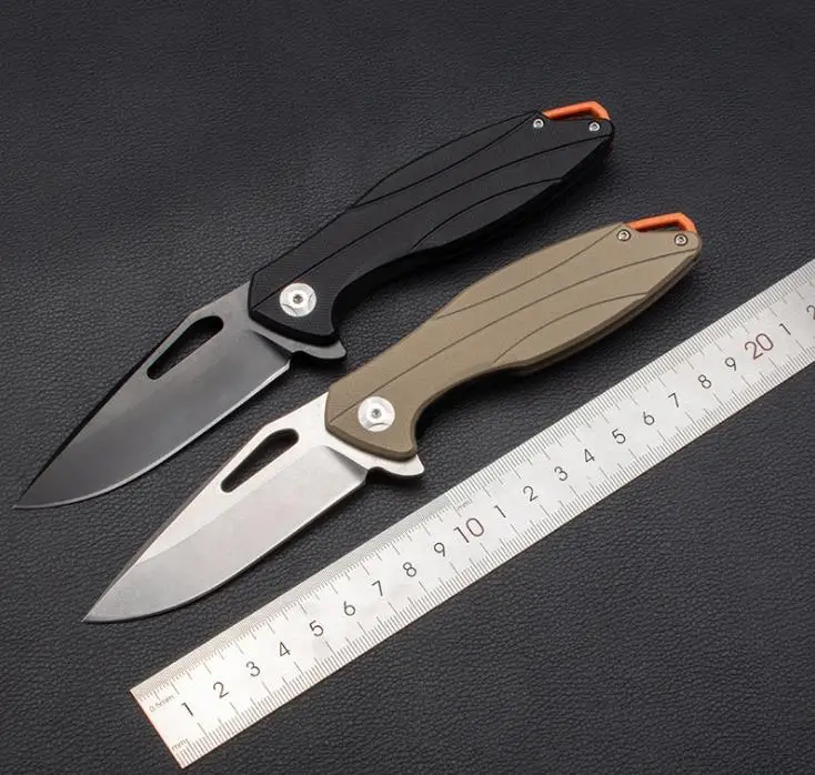 Высококачественный Складной Карманный Походный нож D2 стальное лезвие G10