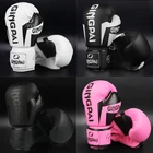 GINGPAI 681012oz детские женские и мужские боксерские перчатки Sanda Sparring Muay Thai MMA Karate TKD Punch тренировочные перчатки Kick Boxing перчатки