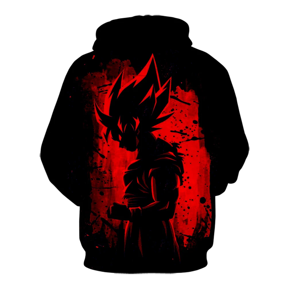 Лидер продаж поступление популярные Dragon Ball Z Kakarotto Goku 3D толстовки с принтом для мужчин и женщин толстовки с капюшоном в стиле хип-хоп Пуловер с карманами