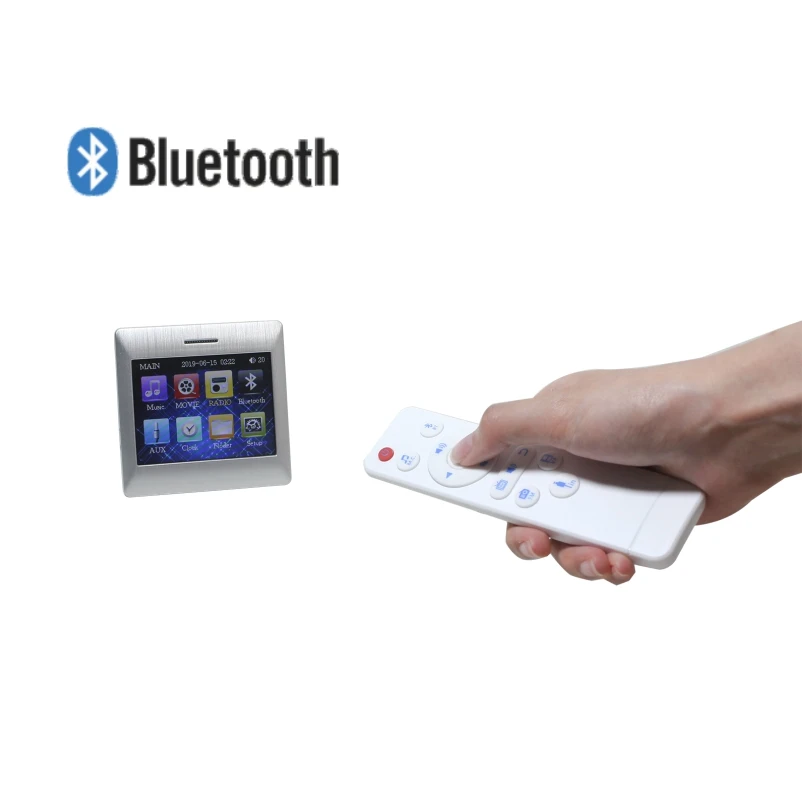 115104 4*15 Вт Настенный усилитель с bluetooth/USB/TF/FM радио и опционально RS 485 прототип для