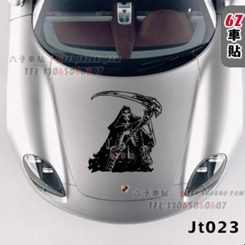 Мужские автомобильные наклейки крутая личность дьявол крышка двигателя