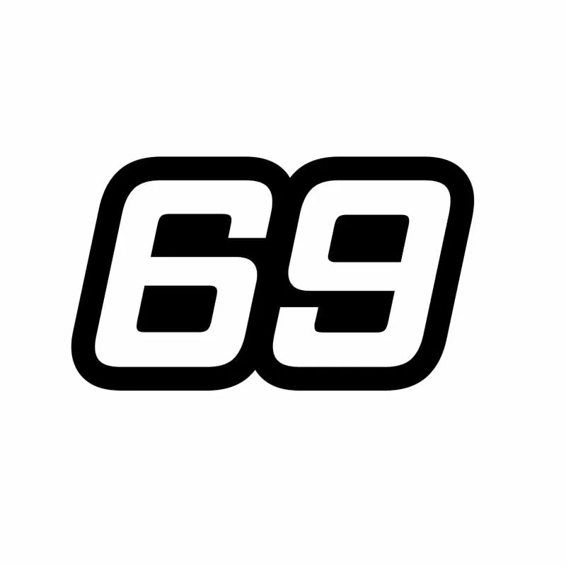

Personalized Number 69 PVC 15cm X 9cm Car Sticker and Decals JDM Decal Motorcycle Waterproof KK