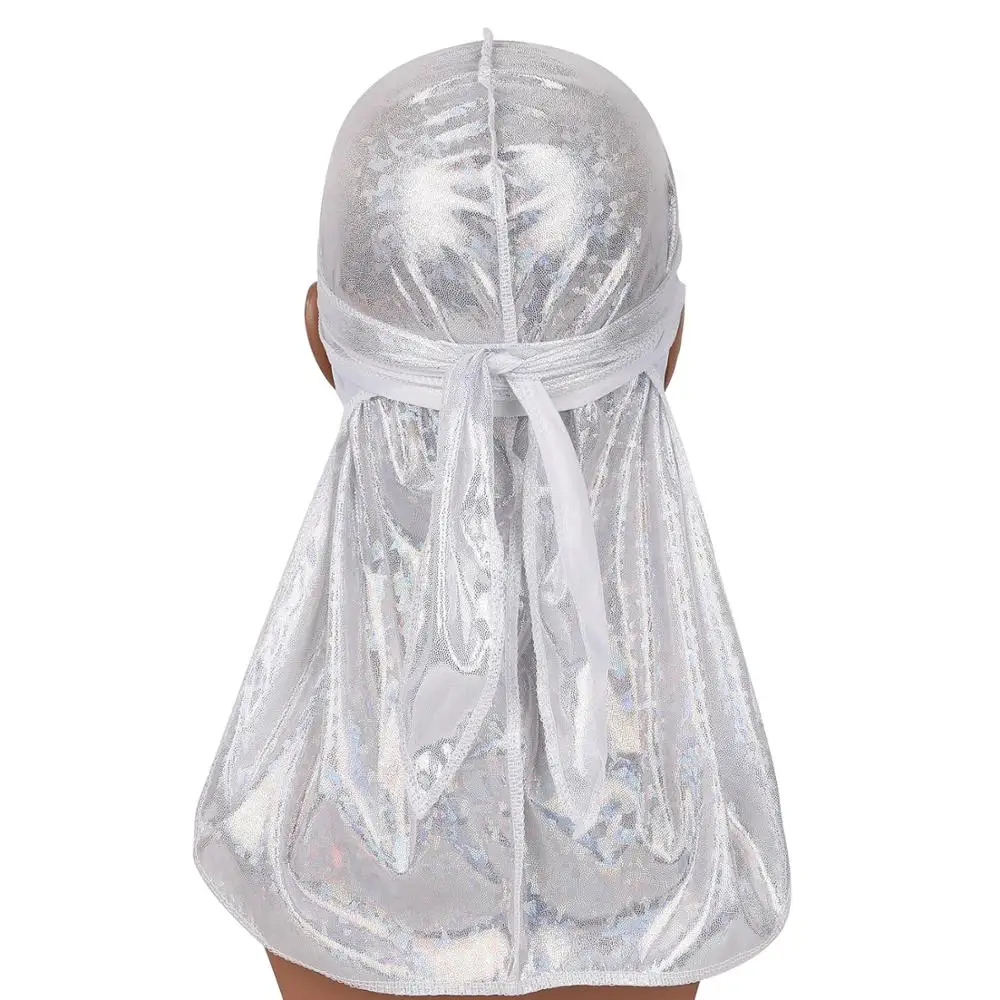 Новый модный однотонный шелковистый дюраг для мужчин имитация шелка длинный