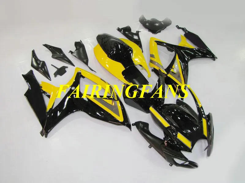 Инъекционный обтекатель для кузова GSXR600 750 K6 06 07 GSXR 600 GSXR750 2006 2007 желто черные