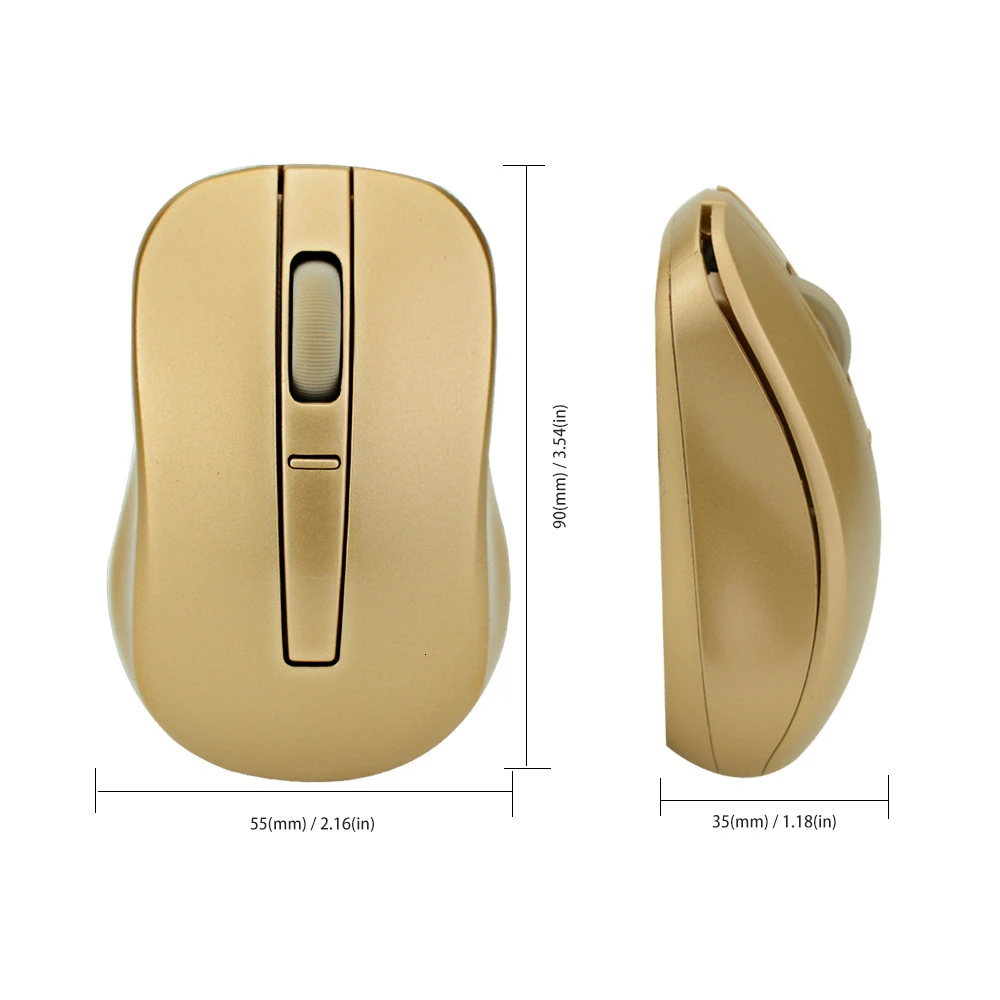 CHYI 2 4G USB мини Беспроводной Мышь 1000/1200/1600 Точек на дюйм оптическая компьютерная