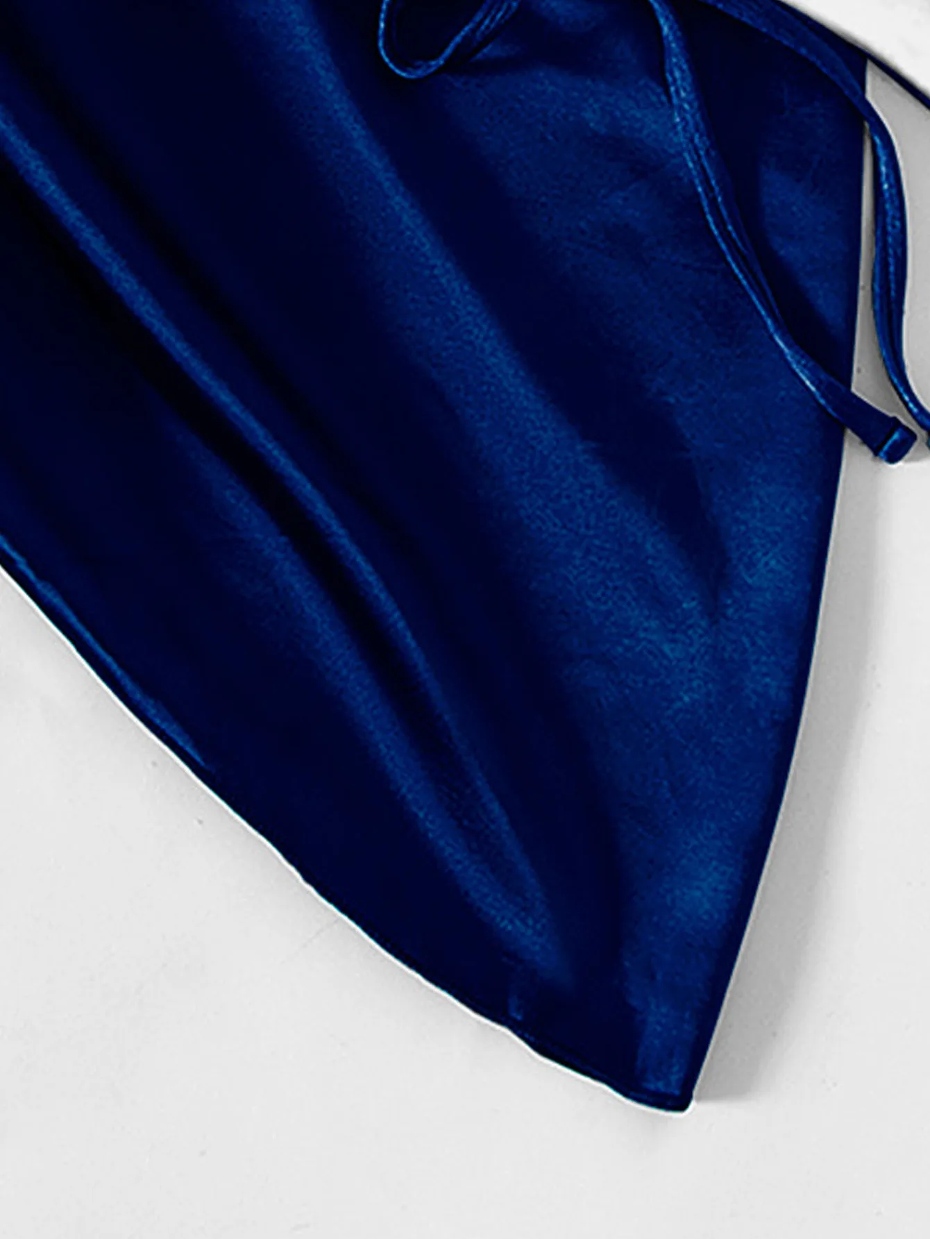 Атласный тканевый однотонный саронг женский купальник комплект бикини из трех