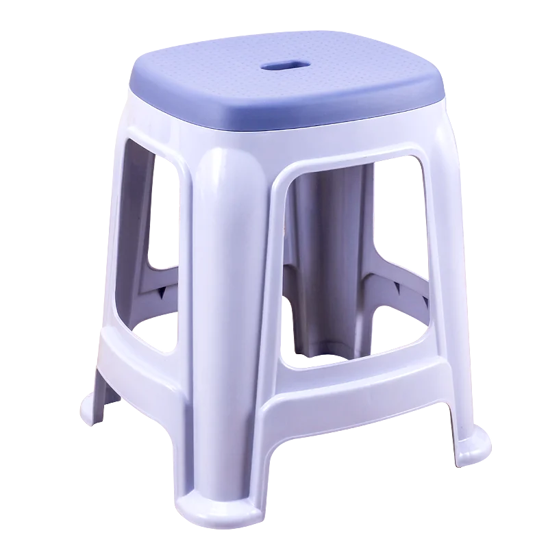 Пластиковый табурет двухцветный матовый домашний обеденный стул для взрослых