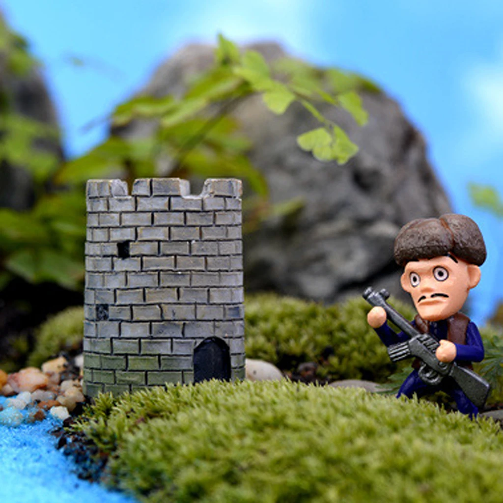 Античный замок мини украшение для сказочного сада аквариума ландшафта сделай