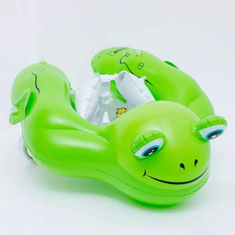 

Baby Swimming Ring Float Inflatable Frog Circle Toy Awning Swimming Pool Outdoor Water Sport Fun Play Crawling Buoy