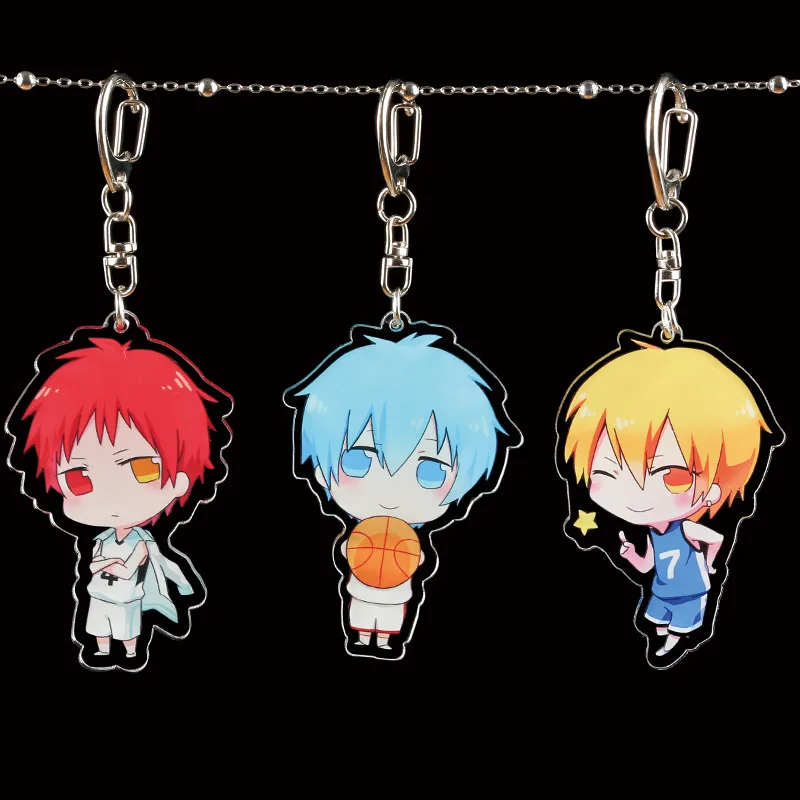 1 шт. брелки для ключей Аниме Kuroko без корзины Tetsuya Kagami Taiga Hyuga atсуи Aomine Kise