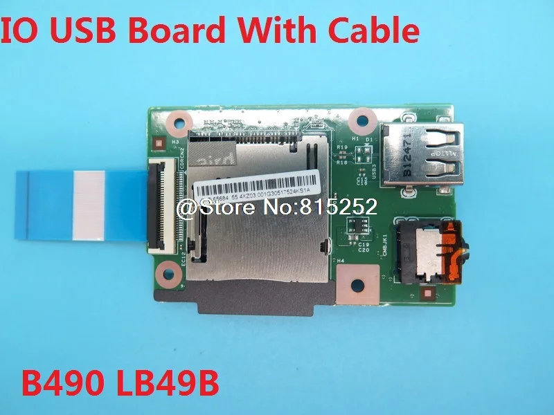 Ноутбук IO USB плата с кабелем для Lenovo B490 LB49B 90000977 55.4xz02.001g M495 LM495 90000725 55.4xe04001g