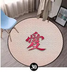 Круглый дверной коврик из аниме атака на Титанов ковер напольный для спальни