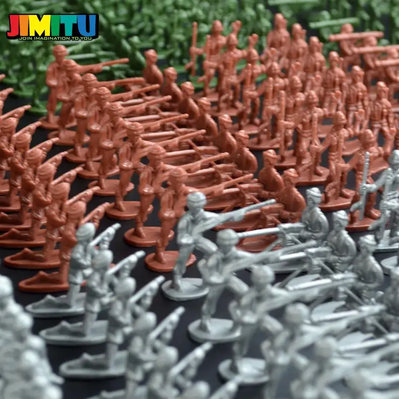 JIMITU 100 шт./компл. Военная пластиковая игрушка солдатские армейские мужские