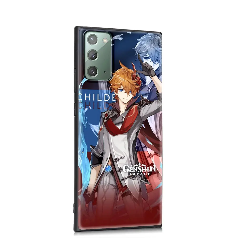 

Genshin Impact Soft Phone Accessories Cover for Samsung Galaxy Note 20 Ultra 10 Lite 9 8 Plus 5G Luxury Funda Case Shell