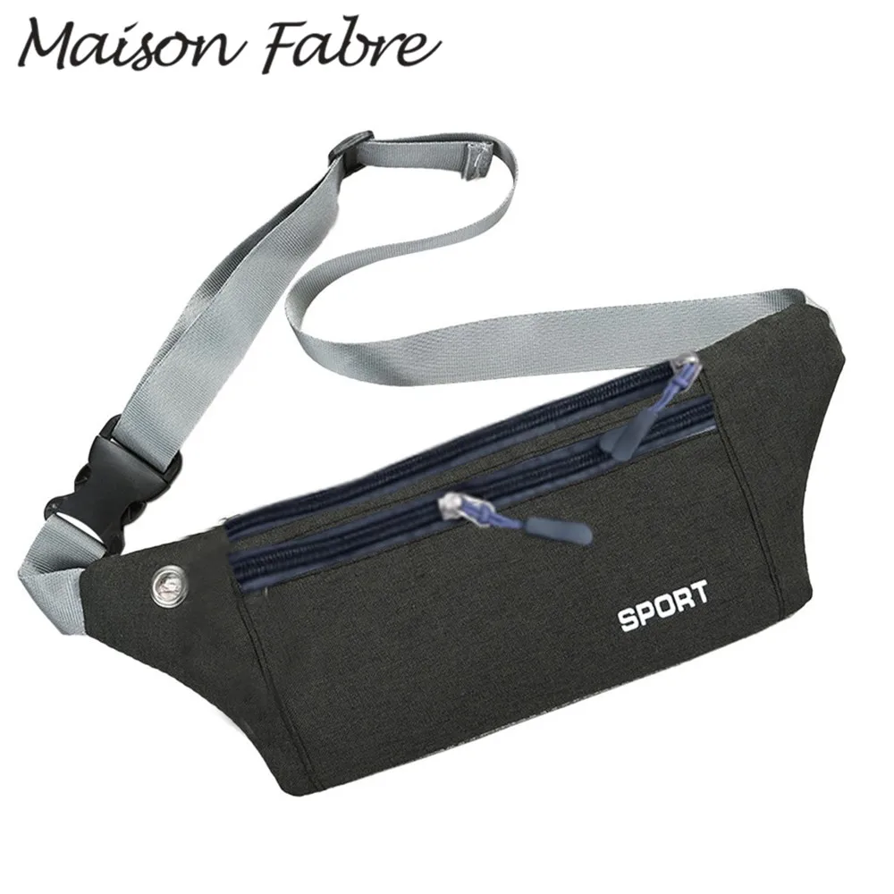 Женская тканевая поясная сумка на молнии с карманами для телефона плечо женщин