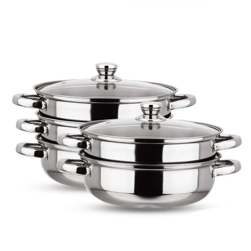 Пароварка 28 см из нержавеющей стали паровой горшок утолщенный двухслойный