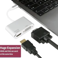usb hub type c to hd vga adapter usb card reader digital adapter cable for pc laptop type c to hd adapter usb c adapter