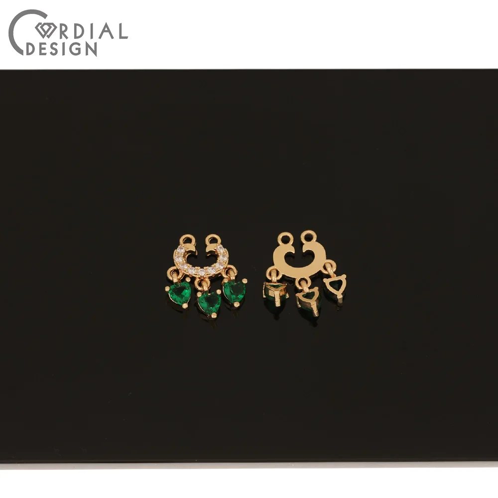 

Cordial Design 50Pcs 13*18MM Jewelry Accessories/Earrings Making/Drop Shape/DIY/Jewelry Findings & Component/Hand Made/CZ Charms