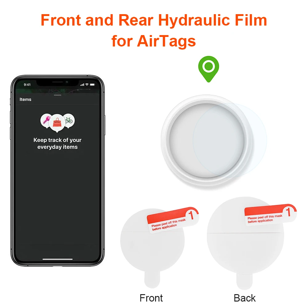 25sets screen protective films tpu for apple airtag locator tracker display cover wearable devices accessories free global shipping