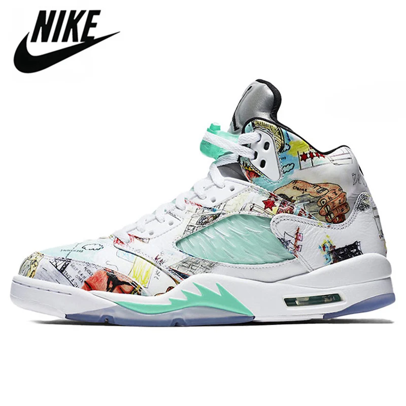 

Zapatillas de deporte atltico ar aj5 5S meados das mulheres ao ar livre sapatos de basquete 1 retro og aj5l1 21 cor alta dos ho