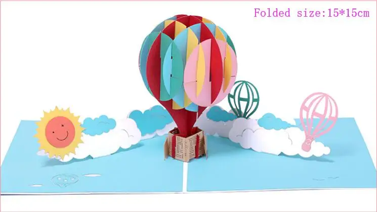 3D открытки подарок на день рождения открытка с парусной