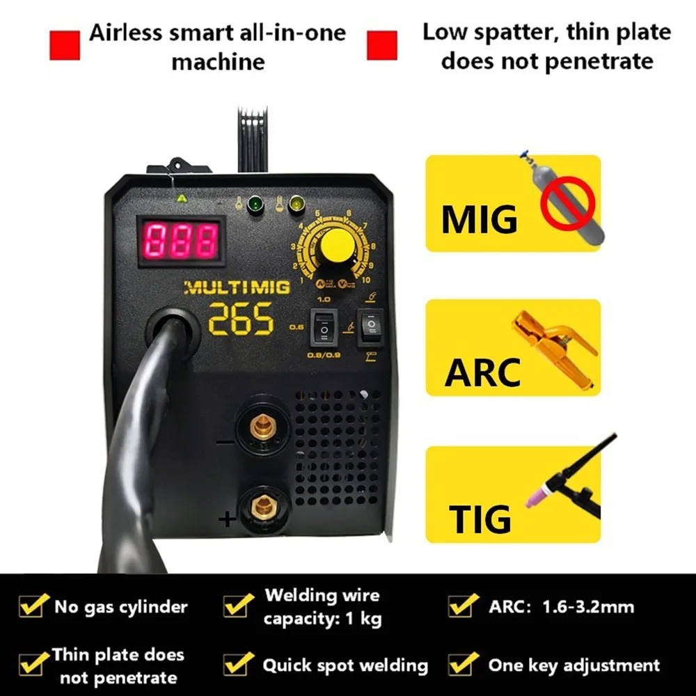 Сварочный аппарат 3 в 1 инвертор MIG + ARC TIG 220 В бтиз сварочный портативный двойного