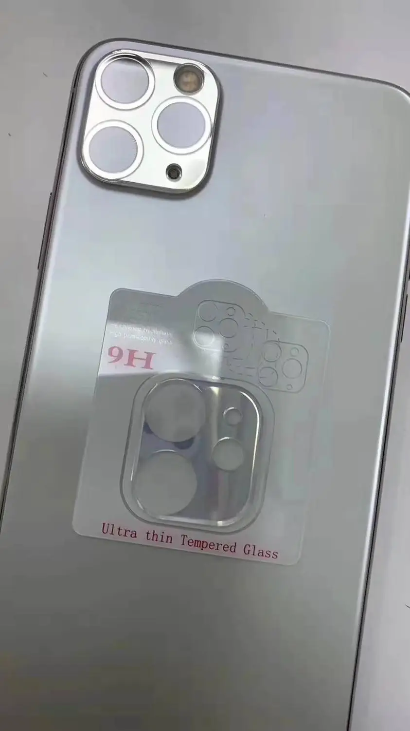 100 шт 3D полное покрытие объектива камеры закаленное стекло для iPhone 11 Pro Max 3D Красочные линзы камеры для iPhone 11 в OPP пакете