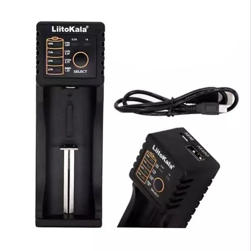 Lii-100 зарядное устройство для 26650 16340 RCR123 14500 LiFePO4 1 2 V Ni-MH Ni-Cd | Электроника