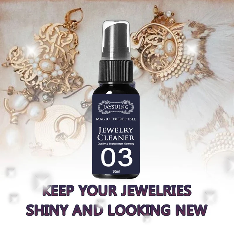 

100ml/50ML/30ML Jewelry Cleaner Cleaning Solution Tarnish Remover Diamonds Color Gold Jewelry Stain Clean Spray