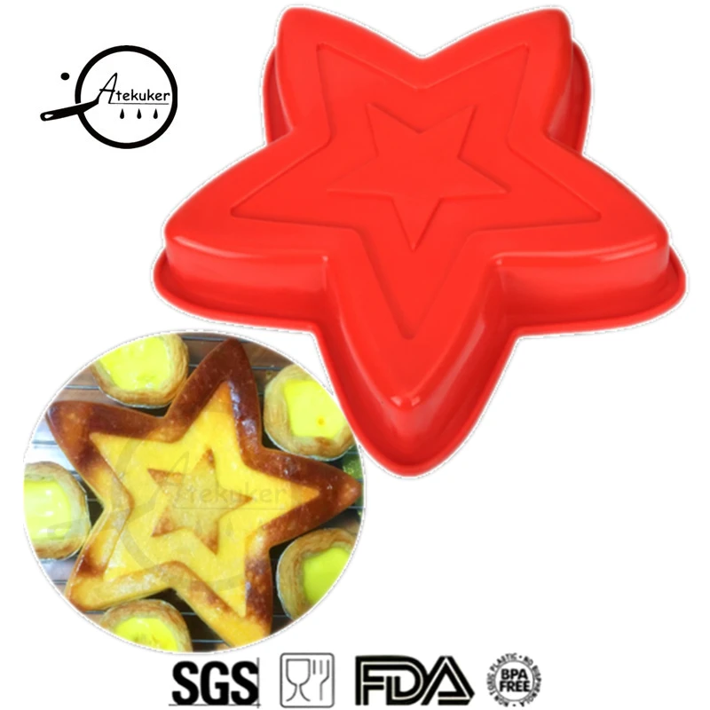 1 шт Звезда силиконовая форма для торта выпечки кондитерских инструментов