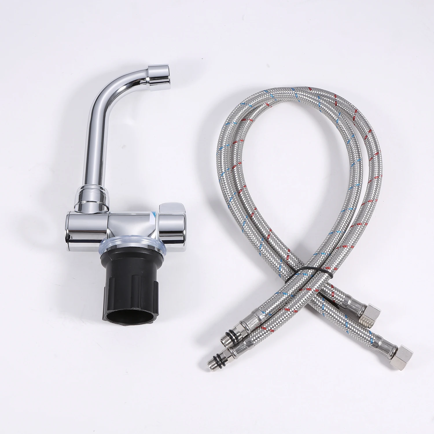 Вращающийся кухонный смеситель 360 градусов настенный кран для холодной и горячей