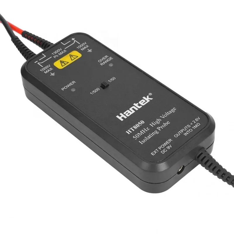 Hantek HT8050 осциллограф 50 МГц полоса пропускания 1/50 1/500 изоляцией зонд высокого