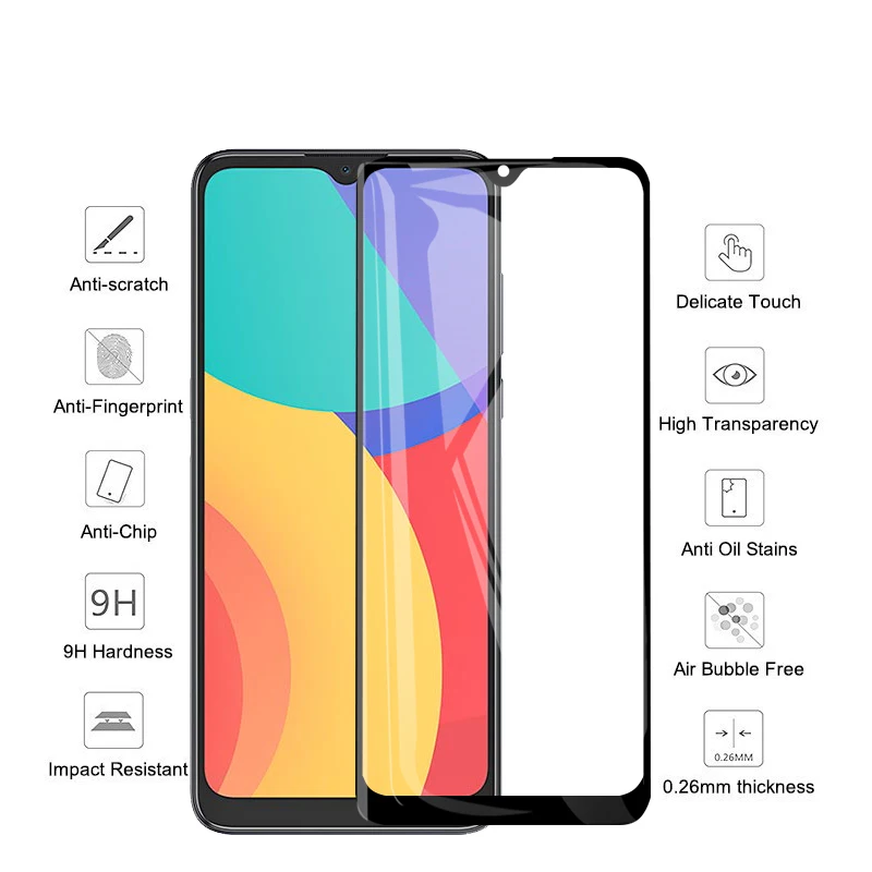 2 шт. полная защита экрана для alcatel 1 S 2021 1SE 2020 | Мобильные телефоны и аксессуары
