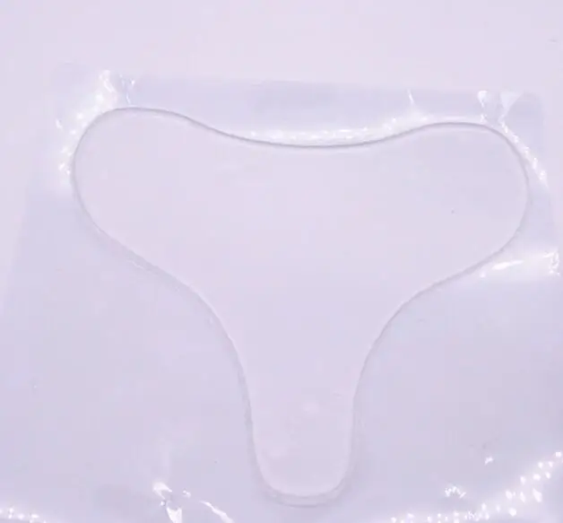 ClearT shape Многоразовый коврик для шеи против морщин силиконовый прозрачный Анти-микробок удаление Шейная Наклейка Уход за кожей силикагель патч уход за лицом - Цвет: ClearT shape