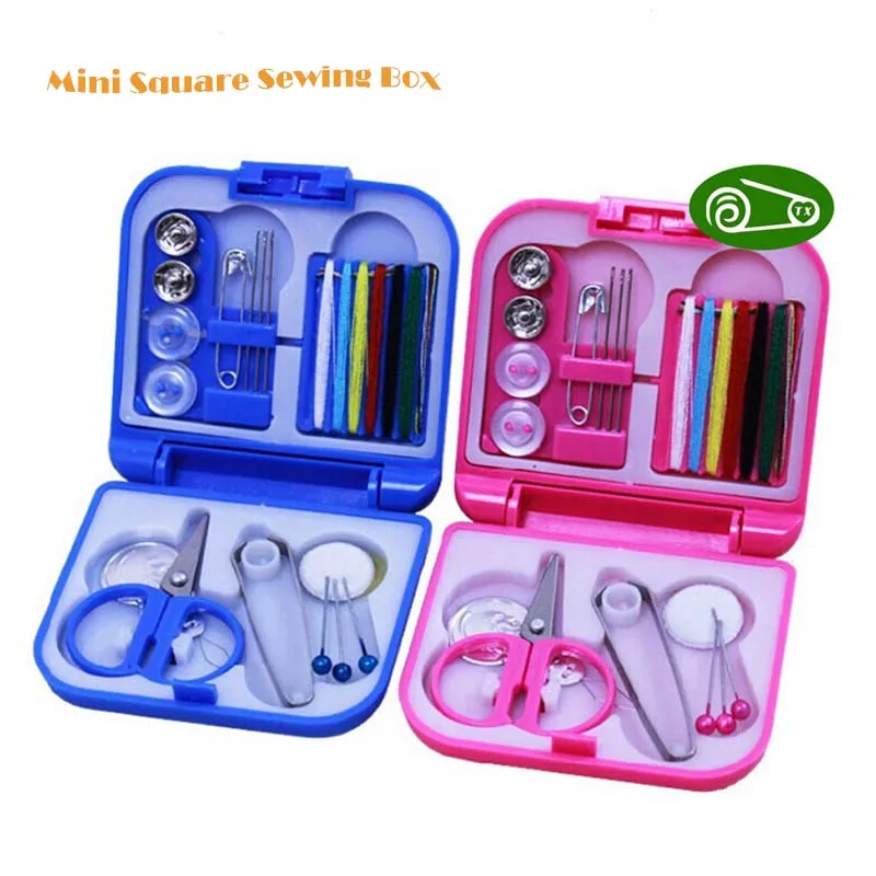 1 шт. мини портативный дорожный швейный набор ящик для хранения резьба иглы