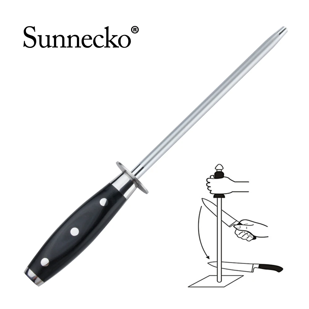 Профессиональная точилка для ножей SUNNECKO алмазная стальная шеф повара рукоятка G10