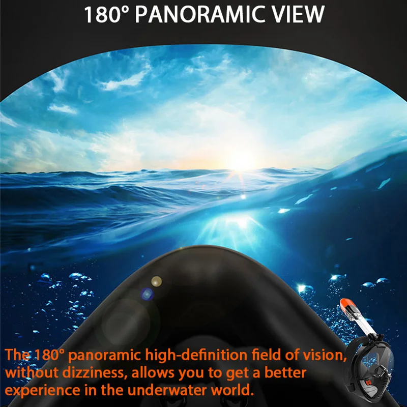 Маска для дайвинга на все лицо мужчин и женщин незапотевающая маска подводного