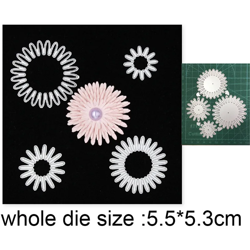 

Layering Flower Metal Cutting Dies Embossing Die Cut Mold Scrapbooking dies Paper Craft Knife Mould Blade Punch Stencils dies