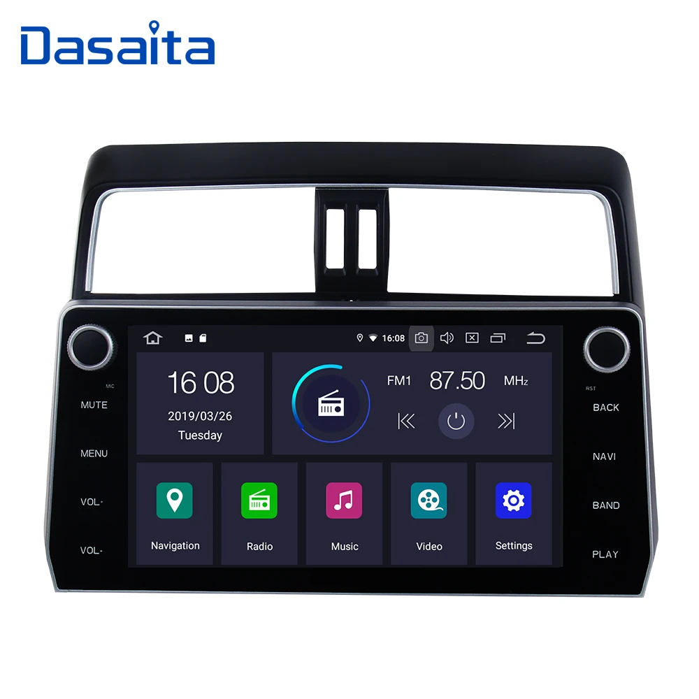 Автомагнитола 2 din 10 дюйма HD IPS экран Android 9 0 для Toyota Prado 2018 2019 GPS-навигация 1080P видео