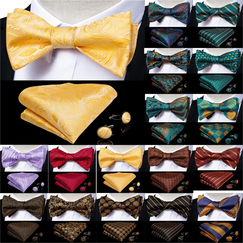 Модный мужской галстук бабочка красный золотой синий новинка дизайн