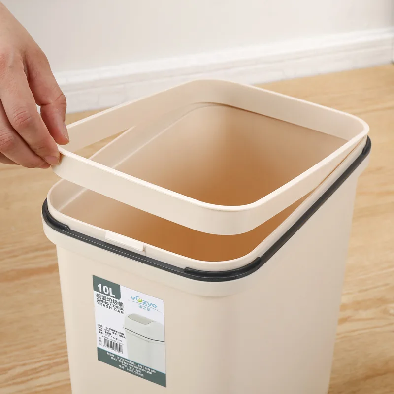 WBBOOMING 2 размера пластиковых креативных мусорных ведер гибкое покрытие